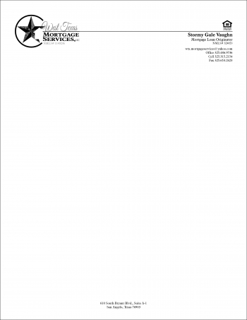 West Texas Mortgage Services, LLC letterhead