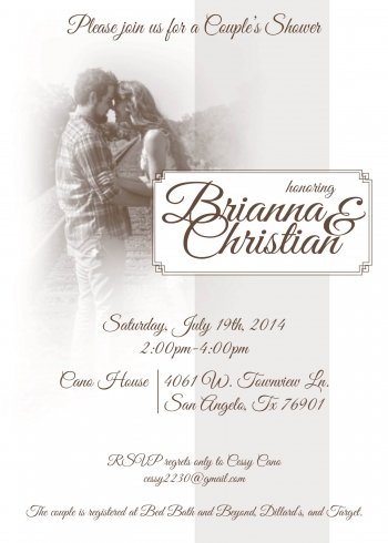 Cecilia Cano bridal shower invitation 2