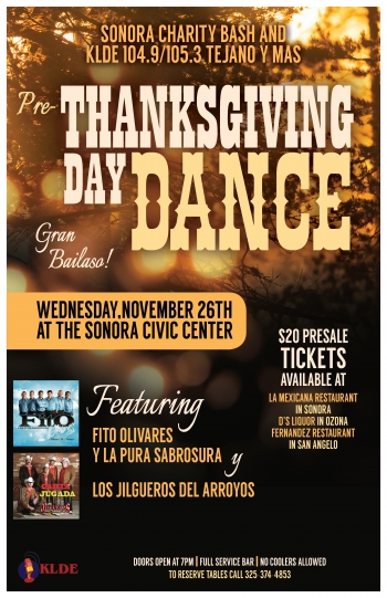 La Mexicana Pre-Thanksgiving Dance poster