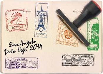 SA Date Night stamped passport