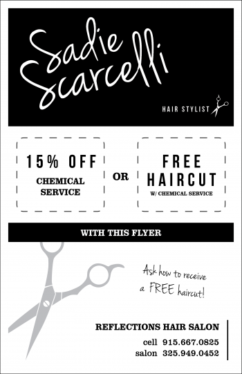 Sadie Scarcelli flyer