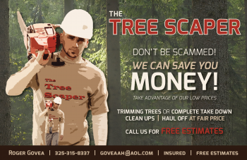 The Tree Scaper EDDM postcard
