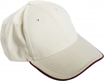 cream cap colored brim